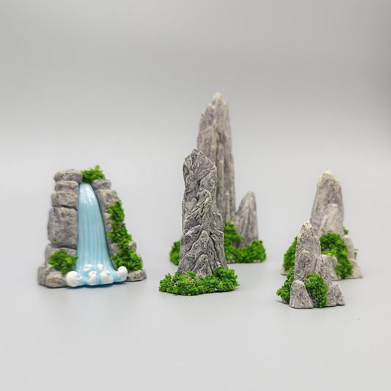 netikras peizažas ežeras krioklys akmuo samanos mikro peizažas sodininkystė „pasidaryk pats“ ornamentų aksesuarai maži papuošalai