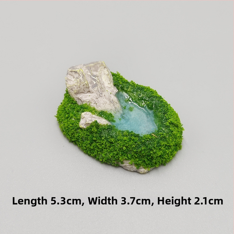 netikras peizažas ežeras krioklys akmuo samanos mikro peizažas sodininkystė „pasidaryk pats“ ornamentų aksesuarai maži papuošalai