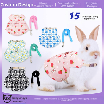 Piiriülene uus küüliku rinnakorvi tagakaas Hollandi seaküüliku köis väikesele lemmikloomale veojõuköis rinnakorvi seljale Moe küüliku kaelaköis