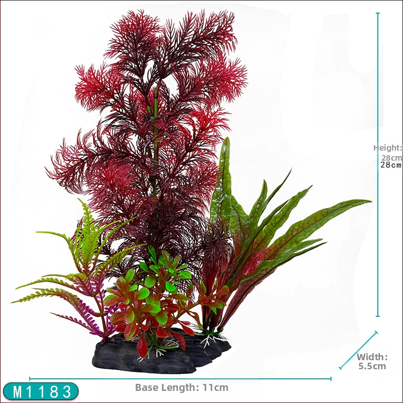 Akvárium tereprendezés műanyag vízi haltartály dekoráció szimuláció művirágok és növények növényi díszek határokon átnyúló nagykereskedelmi forrás gyártók