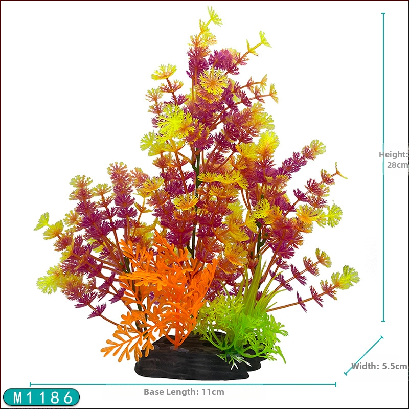 Akvárium tereprendezés műanyag vízi haltartály dekoráció szimuláció művirágok és növények növényi díszek határokon átnyúló nagykereskedelmi forrás gyártók