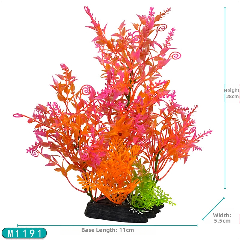 Akvárium tereprendezés műanyag vízi haltartály dekoráció szimuláció művirágok és növények növényi díszek határokon átnyúló nagykereskedelmi forrás gyártók