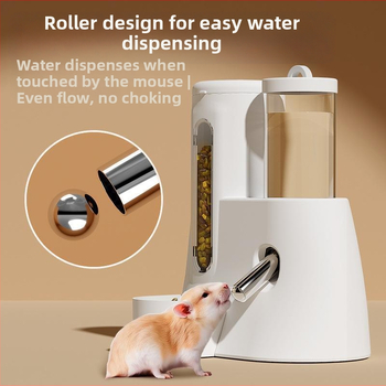 Hamsteri toidukauss ja joogivesi, kaks-ühes automaatne söötja, suure mahutavusega kuldkaru joogivee dosaator