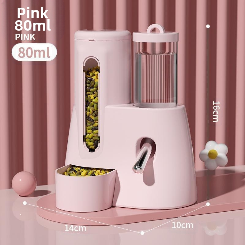 Hamsteri toidukauss ja joogivesi, kaks-ühes automaatne söötja, suure mahutavusega kuldkaru joogivee dosaator