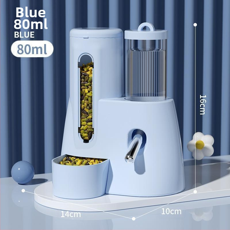 Hamsteri toidukauss ja joogivesi, kaks-ühes automaatne söötja, suure mahutavusega kuldkaru joogivee dosaator