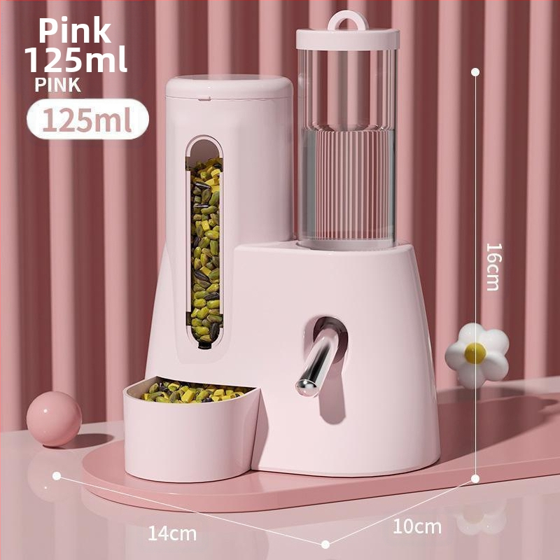 Hamsteri toidukauss ja joogivesi, kaks-ühes automaatne söötja, suure mahutavusega kuldkaru joogivee dosaator