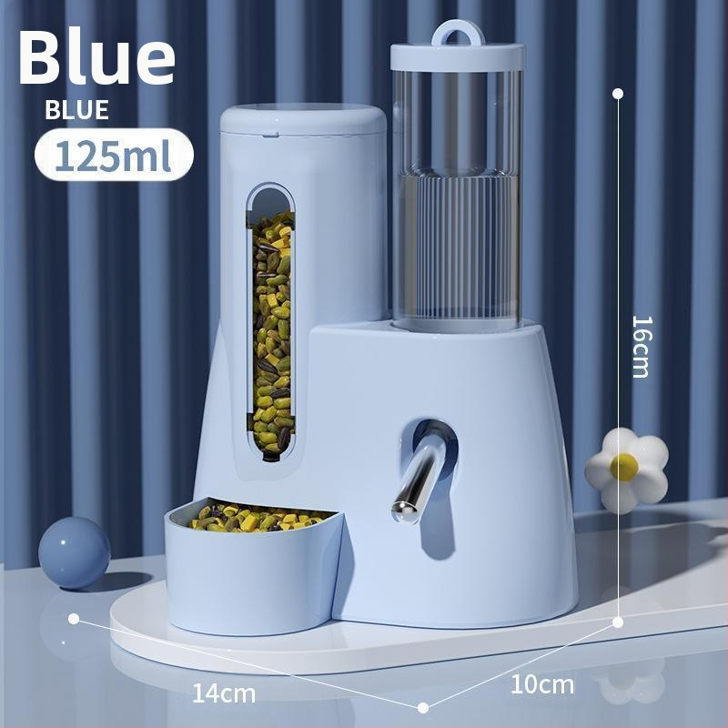 Hamsteri toidukauss ja joogivesi, kaks-ühes automaatne söötja, suure mahutavusega kuldkaru joogivee dosaator