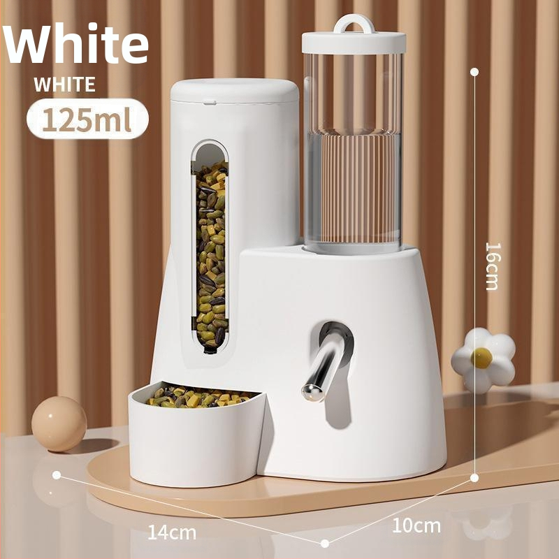 Hamsteri toidukauss ja joogivesi, kaks-ühes automaatne söötja, suure mahutavusega kuldkaru joogivee dosaator