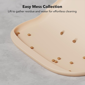 Σουπλά σιλικόνης για κατοικίδια, ταΐστρα, αντιολισθητική πλευρά υψηλής πλευράς, ταΐστρα κατά των διαρροών, χαριτωμένο κλουβί για γάτες