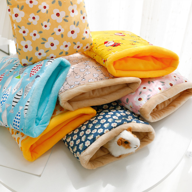 Puuvillast ja sametist soe hamstri magamiskott Totoro lemmikloomale, siilile, meriseale, meekottile, glidea meriseale, väikesele lemmikloomale, pesa