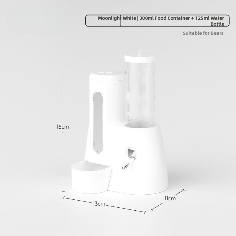 Магнитен чайник за вода за хамстери, вакуумен, стенен, диспенсър за вода за зайци, хранилка за вода за морски свинчета Golden Bear, малки домашни любимци