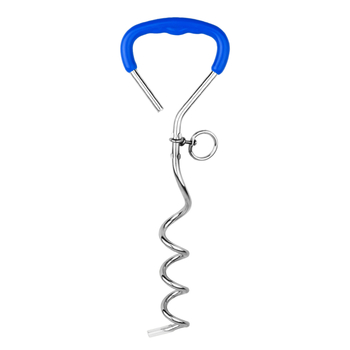 ♔ Amazon Outdoor Pet Supplies Σκύλος Stake Χρωμιωμένος Σκύλος Spiral Ground Anchor Κατασκευαστής σε απόθεμα
