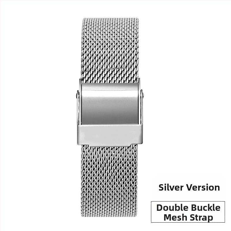 Huawei GT5 siksniņai Milan nerūsējošā tērauda 06 stieples sprādze Samsung DW pulksteņa siksniņai ar dubultu aizsardzību 22 mm tērauda siksniņa