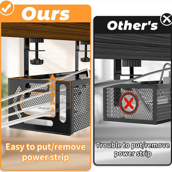 Amazon Hot Table Wire Rack Wire Rack Wire Rack Box Computer Desk Bottom Data Cable Storage Wire Slot σε απόθεμα