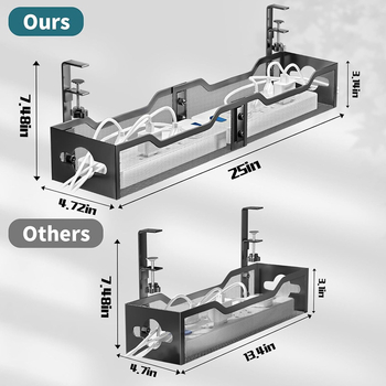 Amazon Hot Table Wire Rack Wire Rack Wire Rack Box Computer Desk Bottom Data Cable Storage Wire Slot σε απόθεμα