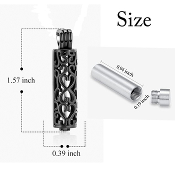 Κοσμήματα από ανοξείδωτο ατσάλι από την Amazon μπορούν να ανοιχτούν κυλινδρικά μνημεία με κρεμαστό κόσμημα από συγγενείς ζώων, τεφροδόχο