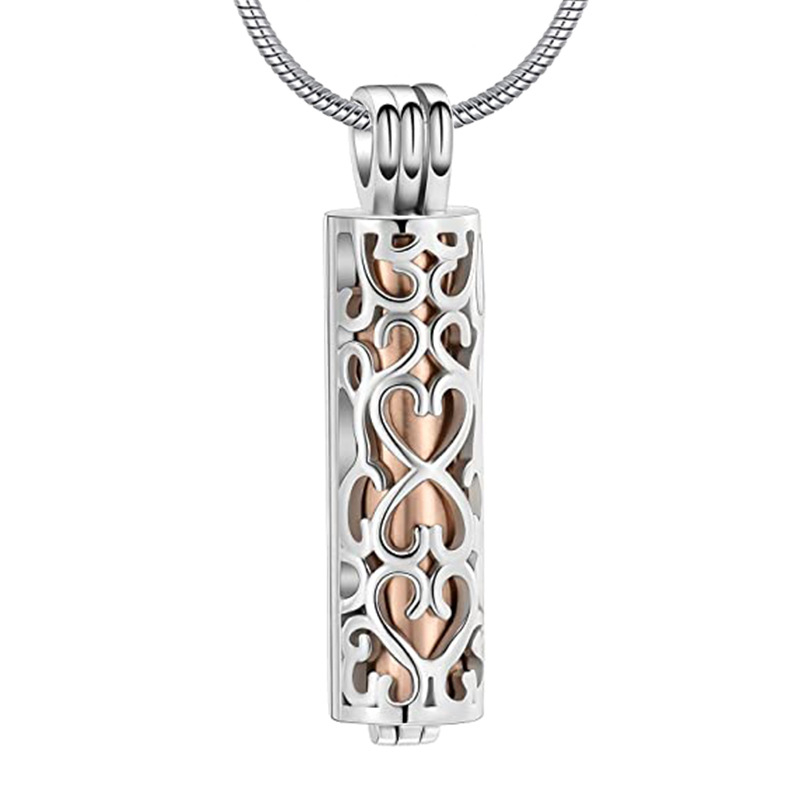 Amazon izvor nakit od nehrđajućeg čelika može se otvoriti cilindrična ogrlica s privjeskom urne za spomen na životinjske rođake