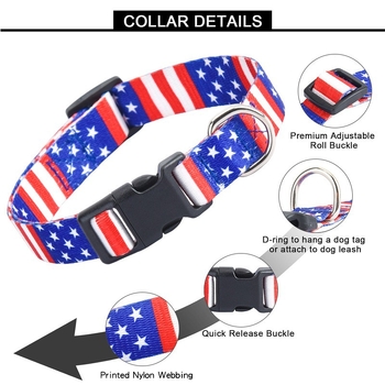 Κολάρο σκύλου με διασυνοριακό σχέδιο, πολυεστερικό τυπωμένο αστέρι και ρίγες, λουλουδάτο κολάρο, κατάλληλο για μικρά, μεσαία και μεγάλα σκυλιά, κολάρο γάτας με ιμάντες