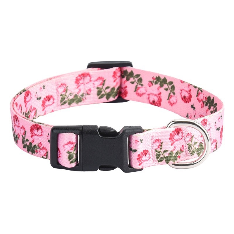 Határokon átnyúló, poliészter mintás, csillag-csíkos, virágmintás kutyanyakörv, kis, közepes és nagy kutyák számára, hálós macskanyakörv