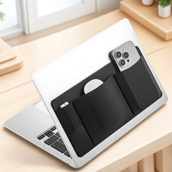 Több zsebes, öntapadós notebook tárolótáska, alkalmas MacBookhoz, számítógép tárolótáskához, Leica egértáskához