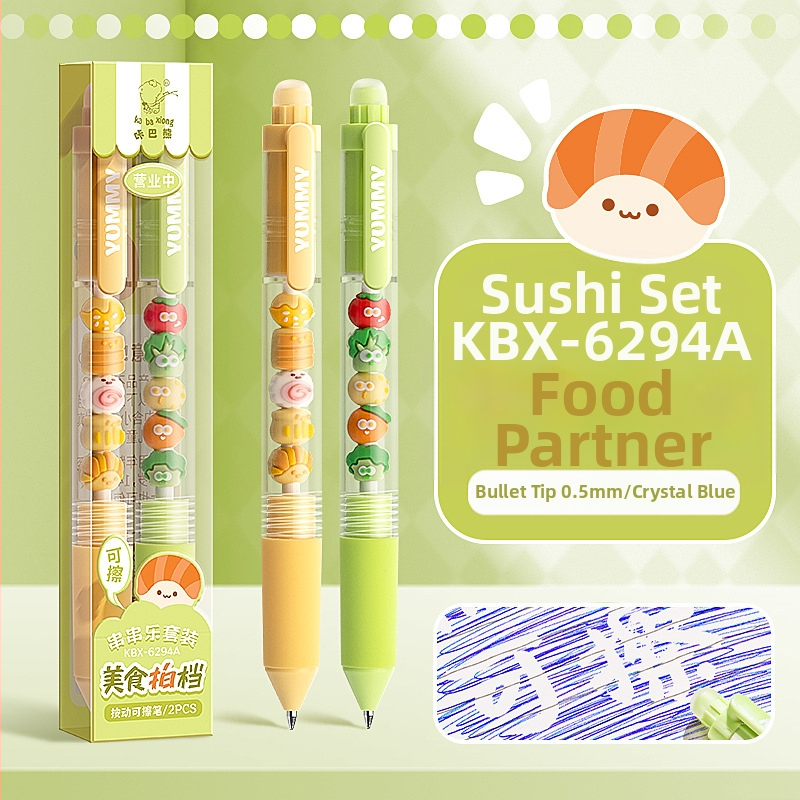 Radírozható toll hőérzékeny, visszahúzható mechanizmussal általános iskolásoknak, nagy értékű kék radíros toll vizsgára való felkészüléshez, újratölthető