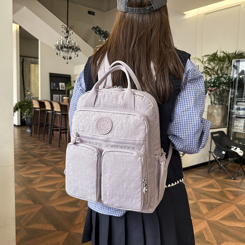 Üzleti hátizsák Több Zsebes Számítógépes Hátizsák Könnyű Nejlon Több Zsebes Vízálló Utazó Hátizsák