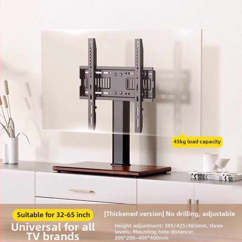 Suport TV universal, fără perforații, pentru birou, suport elevat pentru 32/55/65/80 inch