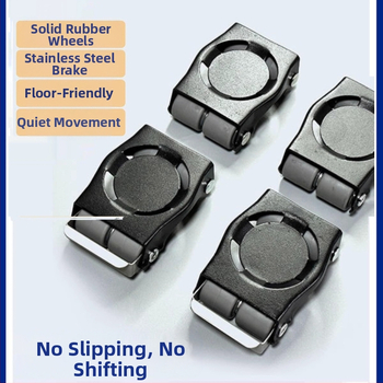 Αθόρυβη μεγάλη κινητή τροχαλία φέρουσας δύναμης που μπορεί να στερεώσει κινητό τροχό τραπεζιού σαλονιού για να μετακινήσει βάση πλυντηρίου ρούχων επίπλων κρεβατιού