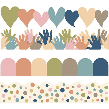 Piiriülene populaarne boheemlaslikus stiilis äärise dekoratiivpaberist kaart koolihooajaks mõeldud tahvel, teadetetahvel, seina dekoratiivpaber