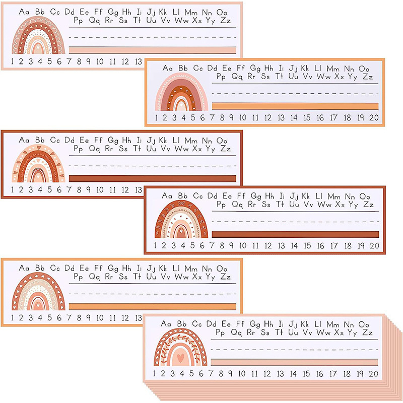 Piiriülene populaarne boheemlaslikus stiilis äärise dekoratiivpaberist kaart koolihooajaks mõeldud tahvel, teadetetahvel, seina dekoratiivpaber