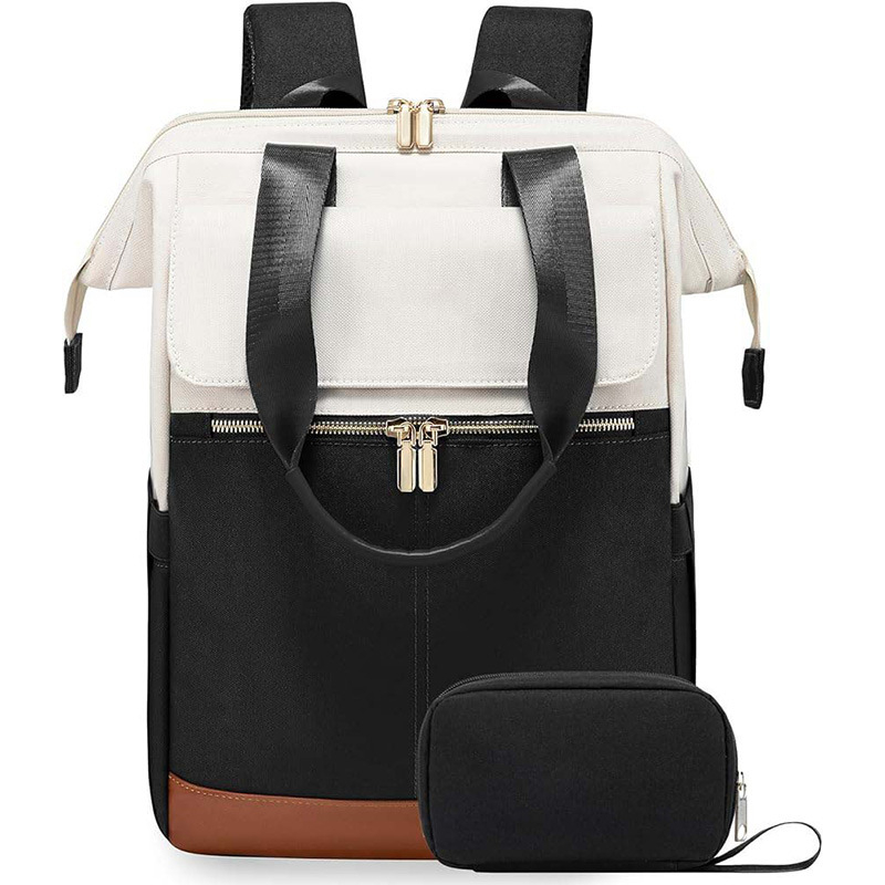 2025. aasta uus Lulu seljakott Preppy stiilis lihtne mitmekülgne naiste seljakott moodne kreemikas värvi sobitav koolikott