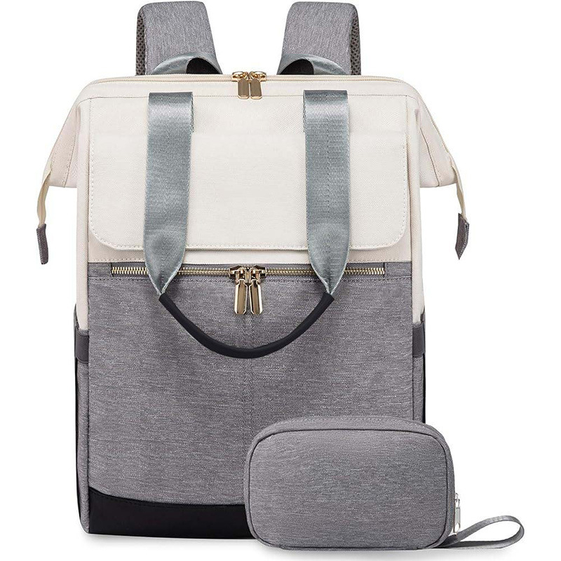 2025. aasta uus Lulu seljakott Preppy stiilis lihtne mitmekülgne naiste seljakott moodne kreemikas värvi sobitav koolikott