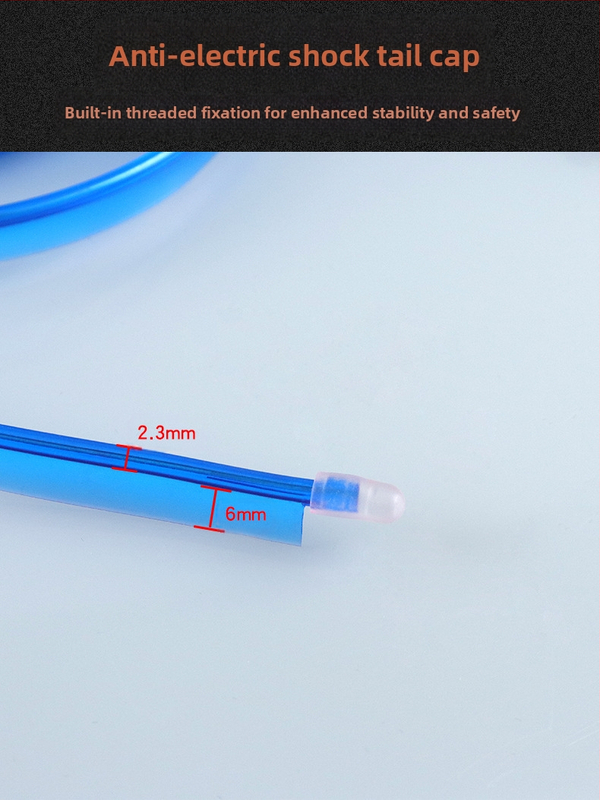 Светеща линия студена светлина високотехнологична електролуминесцентна черна амбиентна светлина 3,5 м Vusb комплект за запечатване на продукта атмосфера
