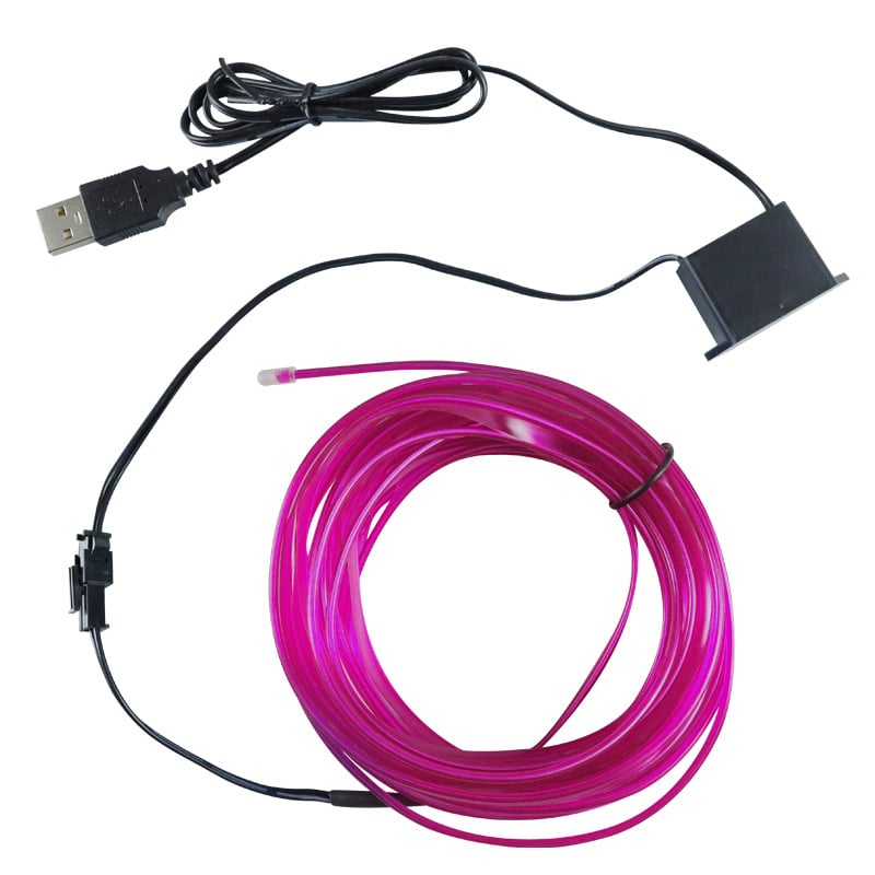 Világító vonal, hideg fény, csúcstechnológiás elektrolumineszcens fekete környezeti fény, 3,5 m-es Vusb tömítőkészlet, termék hangulatvilágítás