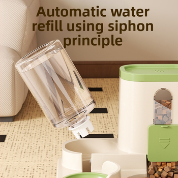 Μπολ γάτας Μεγάλης χωρητικότητας Ταΐστρα πόσιμου νερού για γάτες Αυτόματη ανανέωση τροφής Μπολ για κατοικίδια Είδη κατοικίδιων