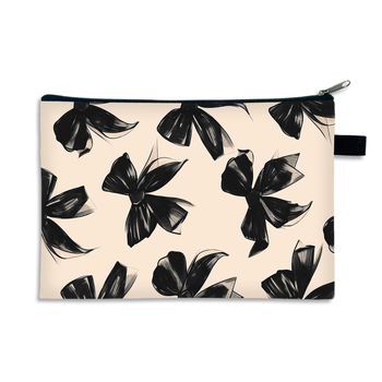 Täiustatud kosmeetikakott niššis armas vibuga hoiukott kosmeetika hoiukott suure mahutavusega nahahoolduskott