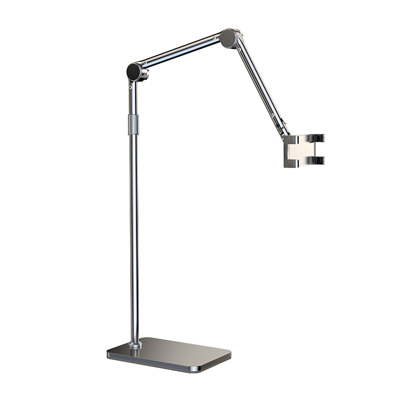 Éjjeli játékra alkalmas, lusta fém tabletállvány iPadhez, univerzális konzolos mobiltelefon-állvány padlóhoz