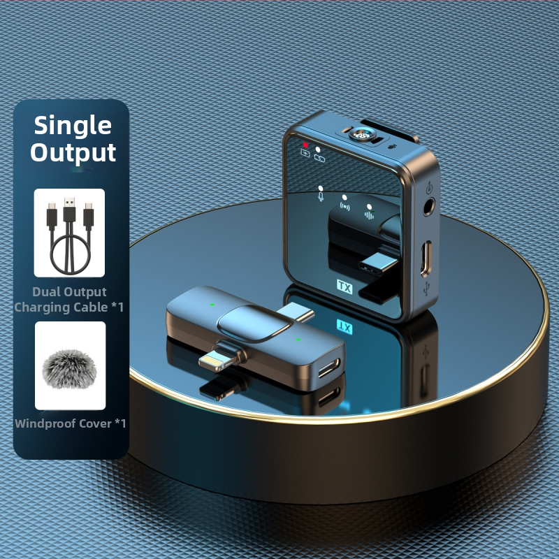 Tehase otseühendusega traadita kraekinnitusega mikrofon välistingimustes salvestamiseks mürasummutusmikrofon ühe lohistusega kahe traadita mikrofoniga