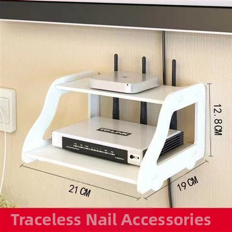 Traadita ruuteri hoiukast, seinale kinnitatav WiFi hoiuriiul kassi digiboksile, seinale riputatav augustamata riiul