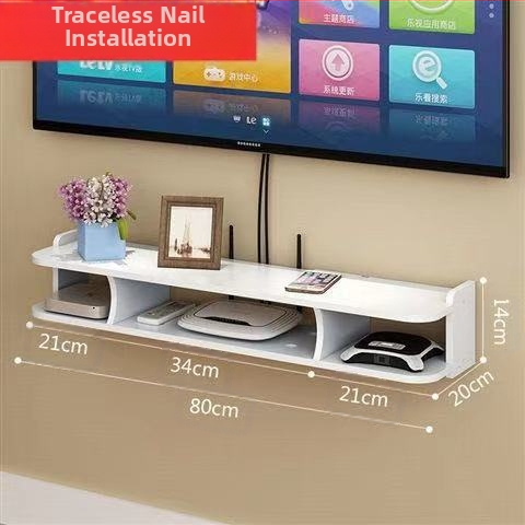 Traadita ruuteri hoiukast, seinale kinnitatav WiFi hoiuriiul kassi digiboksile, seinale riputatav augustamata riiul