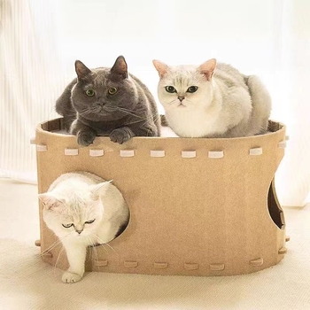 Φωλιά για κατοικίδια σε όλη τη χώρα, Cat Paradise, ανθεκτική στη φθορά, αντιγρατσουνιά και χνούδι, διπλής στρώσης, μεγάλης χωρητικότητας φωλιά για γάτες, για όλες τις εποχές