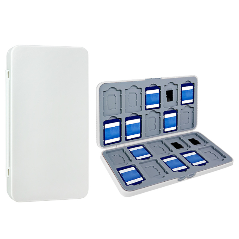Pārnēsājama SD un Micro SD karšu atmiņas kasete ar 40 karšu slotiem (20 SD 20 TF)