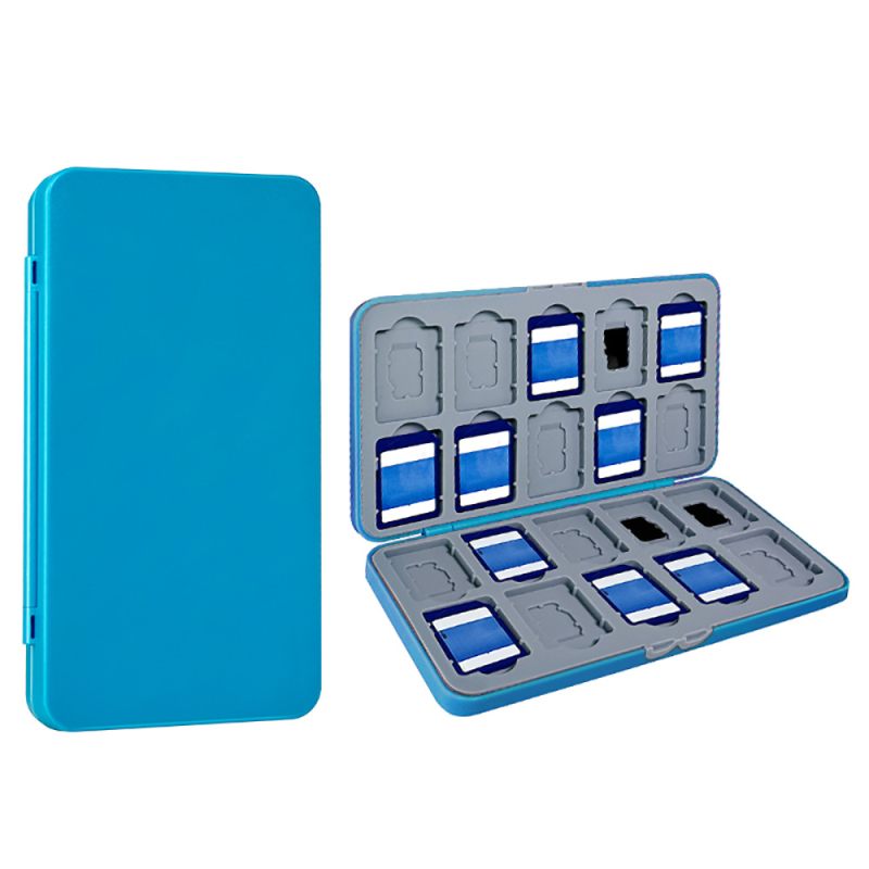 Pārnēsājama SD un Micro SD karšu atmiņas kasete ar 40 karšu slotiem (20 SD 20 TF)