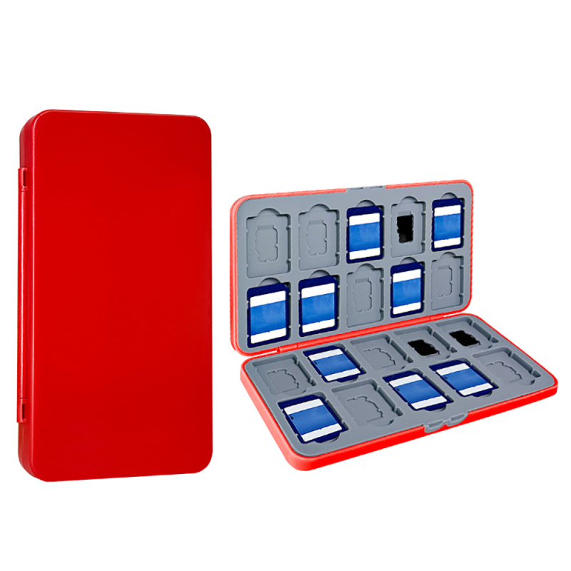 Pārnēsājama SD un Micro SD karšu atmiņas kasete ar 40 karšu slotiem (20 SD 20 TF)