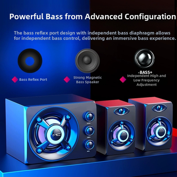 Διασυνοριακός υπολογιστής με καλώδιο Bluetooth Audio Desktop Universal δημιουργική προσωπικότητα USB μικρό ηχείο desktop subwoofer χονδρικής