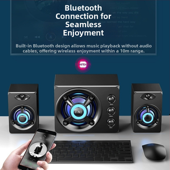 Διασυνοριακός υπολογιστής με καλώδιο Bluetooth Audio Desktop Universal δημιουργική προσωπικότητα USB μικρό ηχείο desktop subwoofer χονδρικής