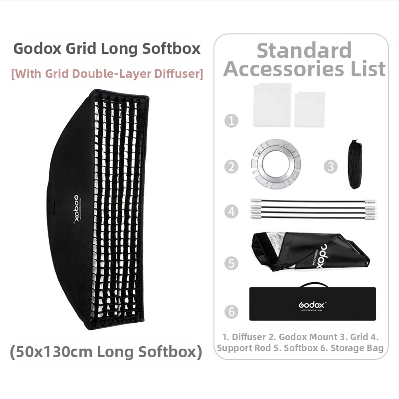 Shen Niu godox 22*90 30*120 35*140 35*160 Stuudiovalgusti Baorongkou ruuduline pehme valguskast