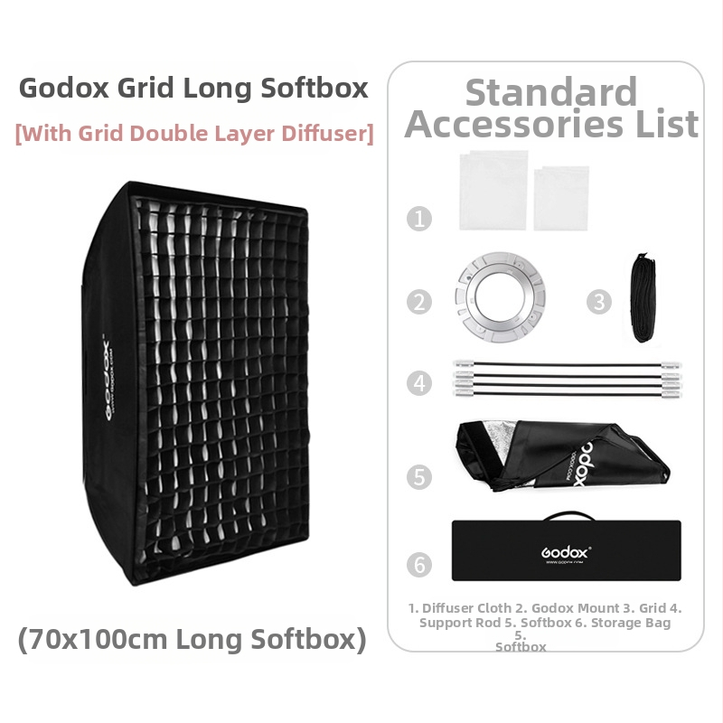 Shen Niu godox 22*90 30*120 35*140 35*160 Stuudiovalgusti Baorongkou ruuduline pehme valguskast