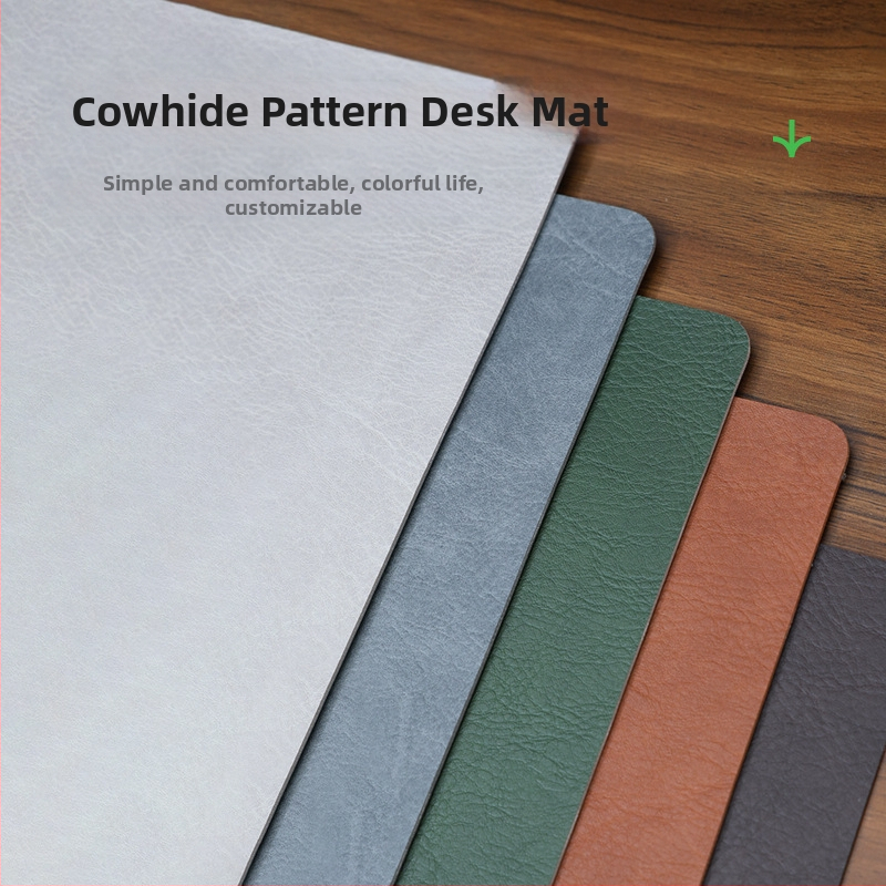 PU-nahast hiirematt, plekikindel, eriti suur, retrohõbedast mustriga kontoriarvuti lauamatt, veekindel ja plekikindel, väikepartii, hulgimüük