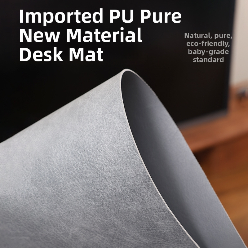 Подложка за мишка от изкуствена кожа, устойчива на петна, екстра голяма, с ретро модел от телешка кожа, подложка за офис компютър, водоустойчива и устойчива на петна, малка партида, на едро